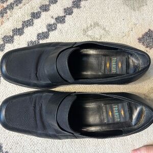 Vintage 90s /y2k black loafer heels